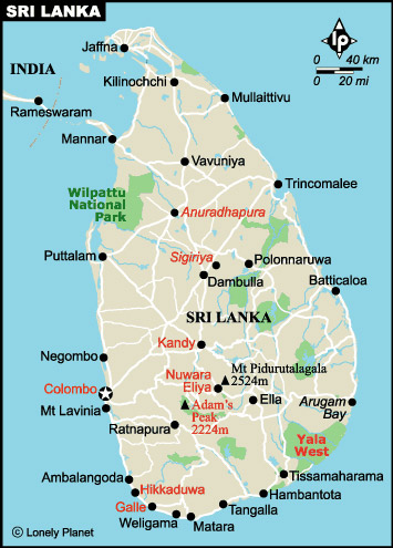 Royaume Ayurveda Resort - cartina Sri Lanka